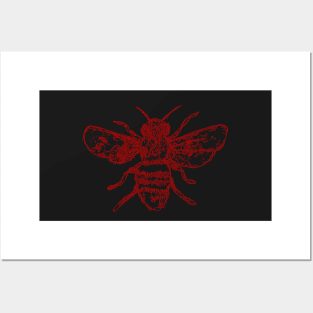 Bee No. 2 Red Posters and Art